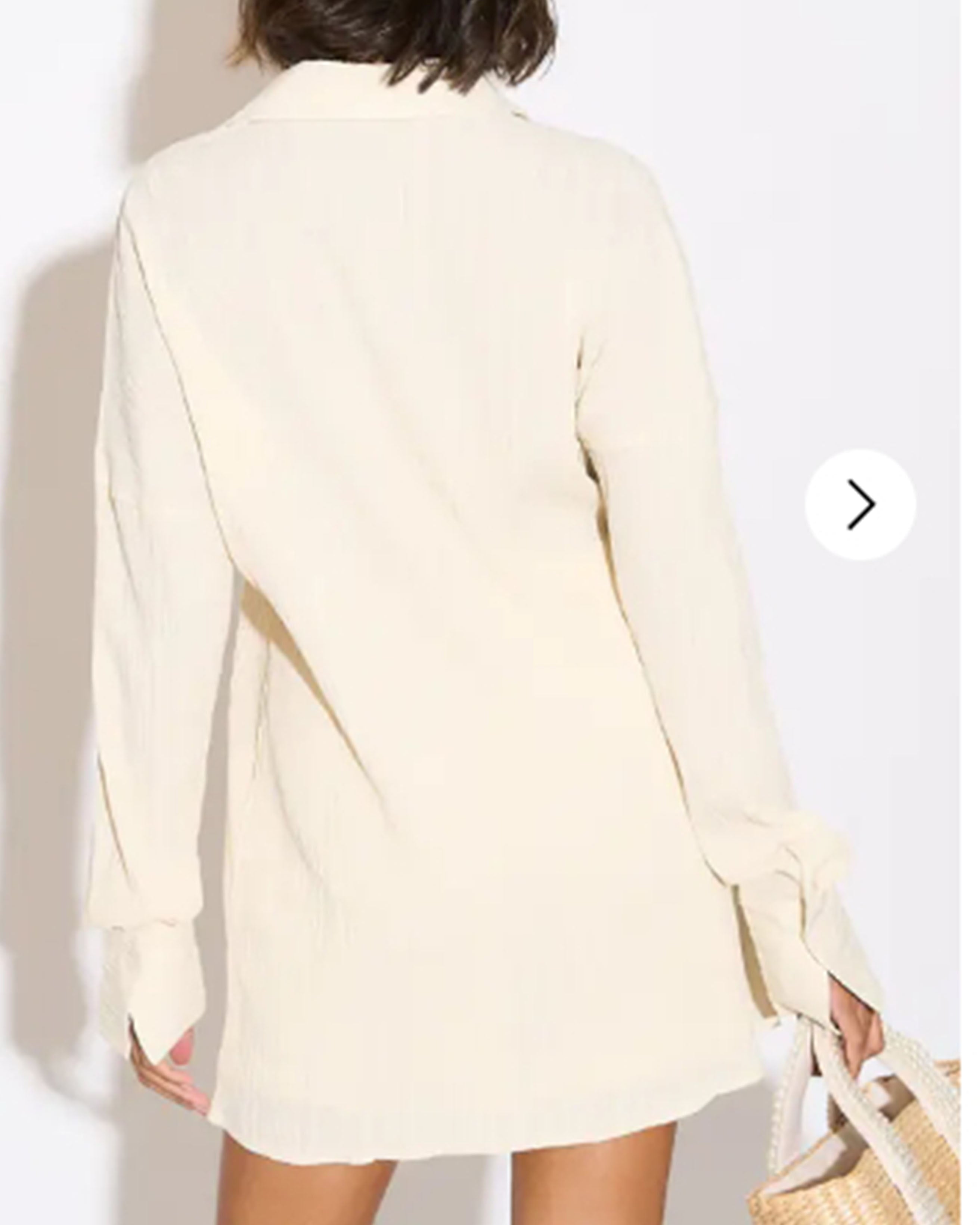 Olivia Row™ | Cotton blend Duben shirt and shorts in relaxed fit co-ords Suits in Cream