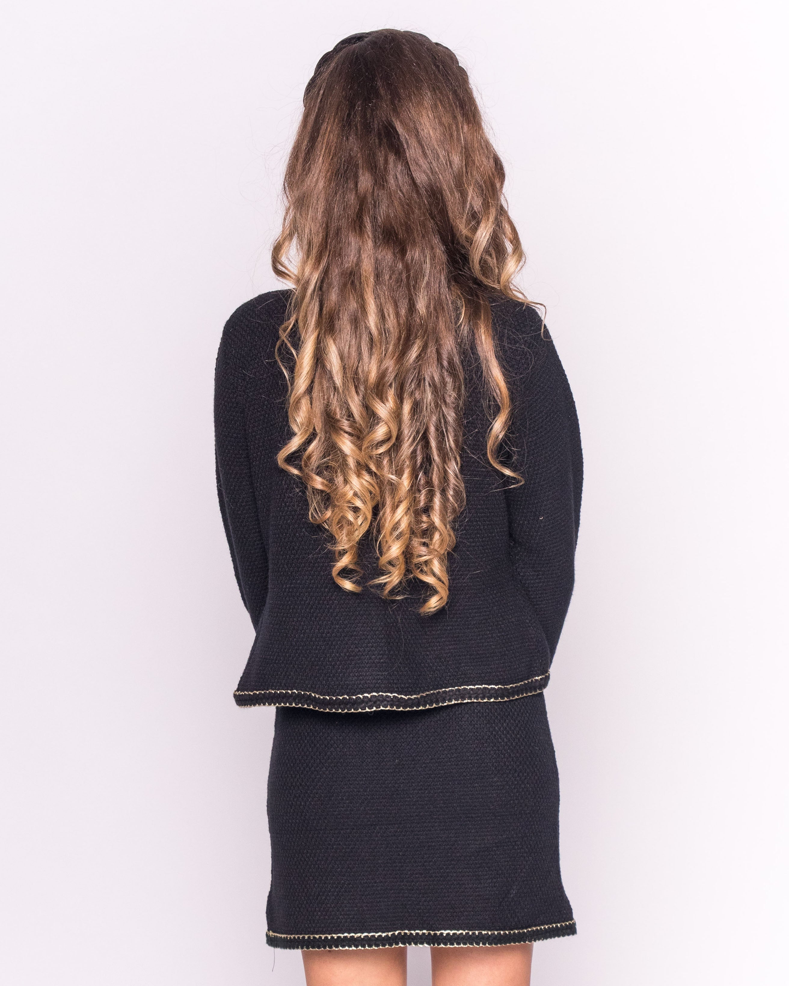 Olivia Row™ | Jacket & Skirt Co-ord Tweed Effect