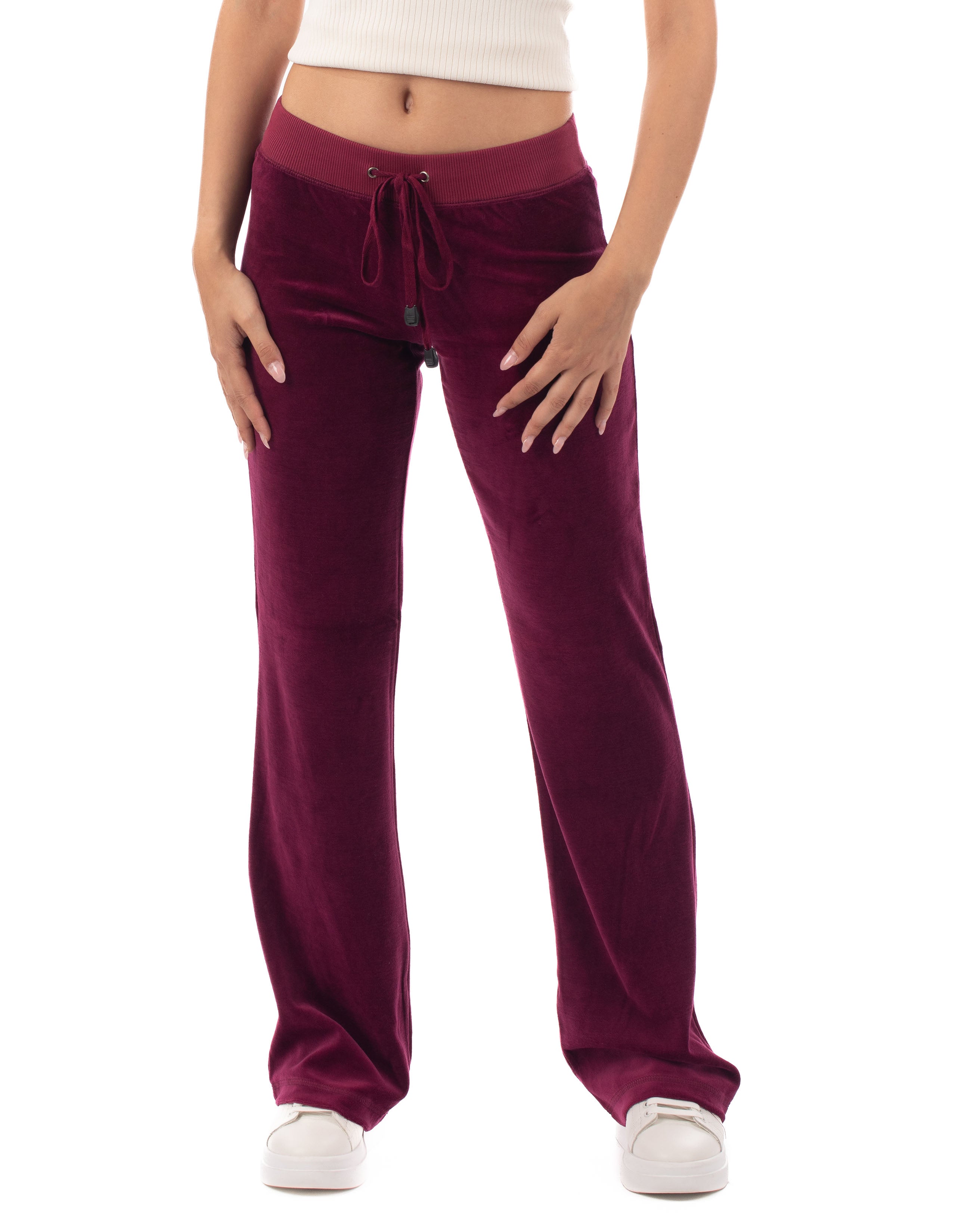 Olivia Row™ | Velour Jogging Pants (Burgundy)