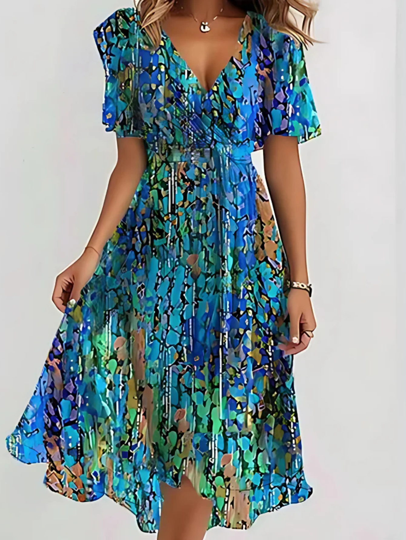 LEANNE | CASUAL BOHO GRADIENT DRESS