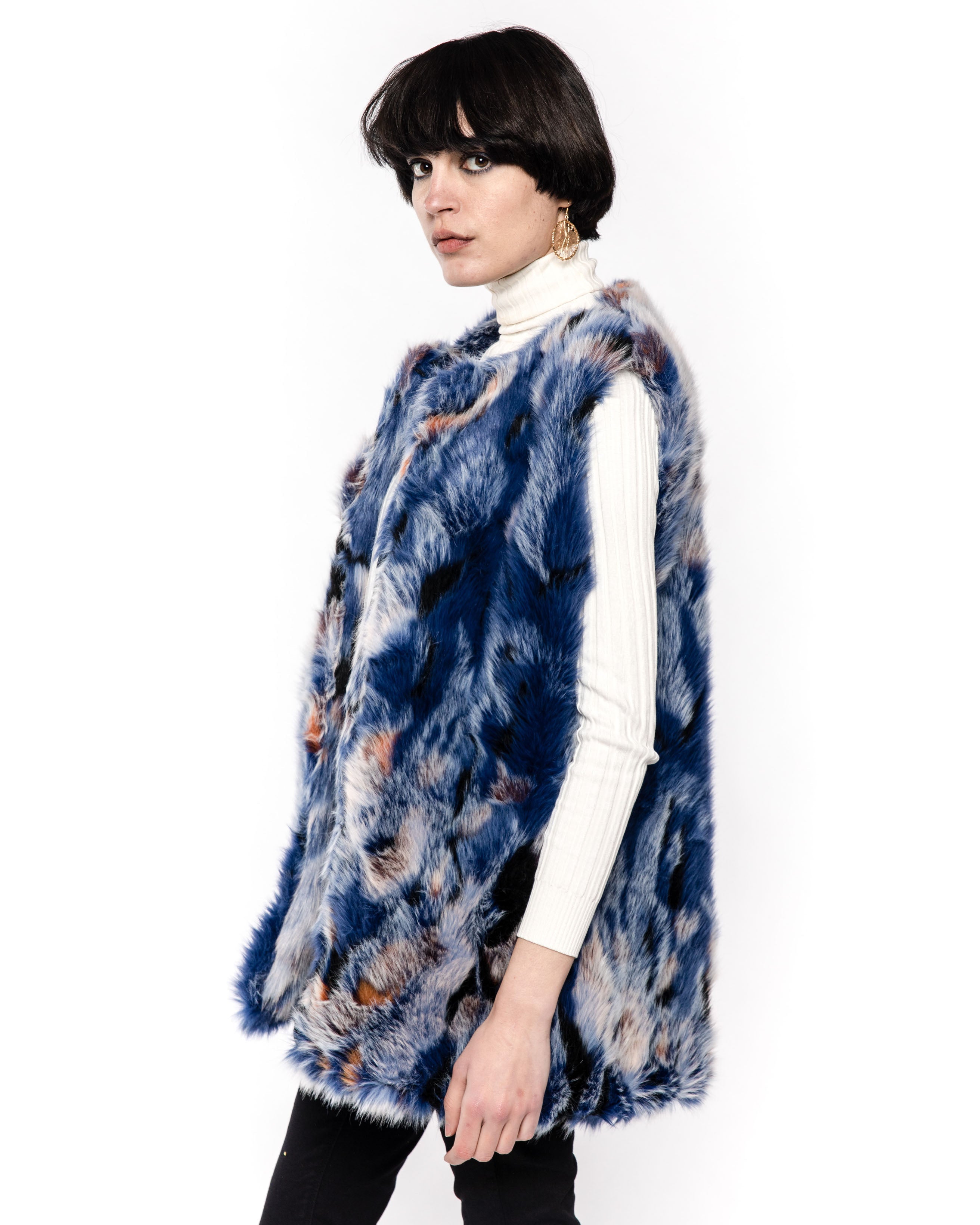 Olivia Row™ | Soft Faux Fur oversize long Gilet